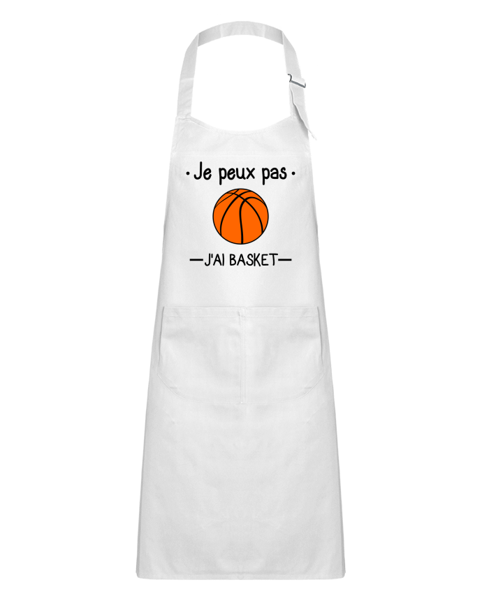 Kids chef pocket apron Je peux pas j'ai basket,basketball,basket-ball by Benichan