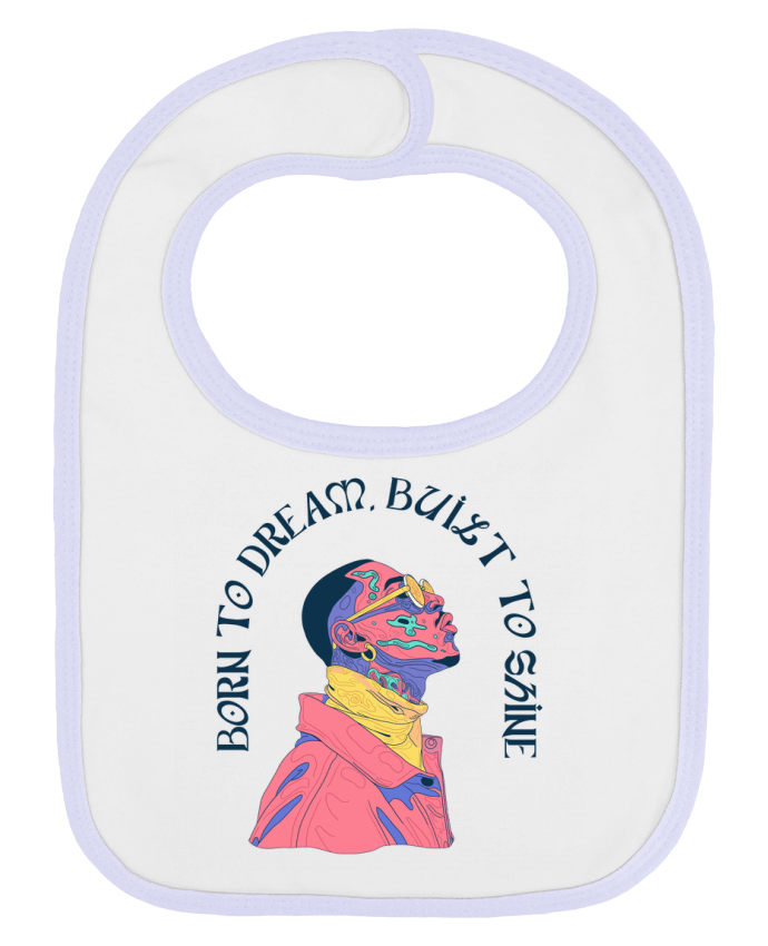 Bavoir bébé uni Born to Dream par Frama