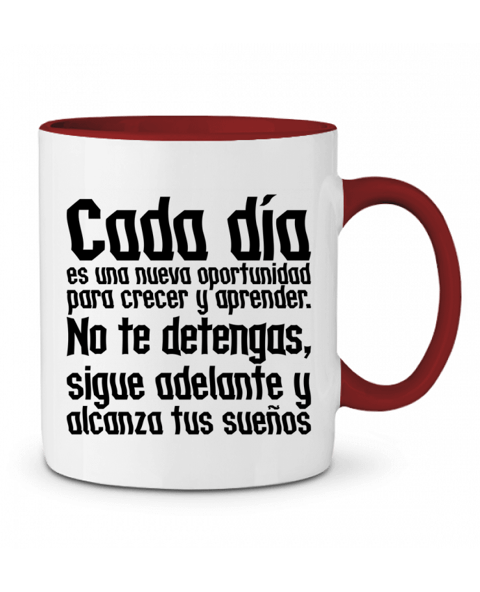 Mug bicolore No te detengas Hector Herrera Desing