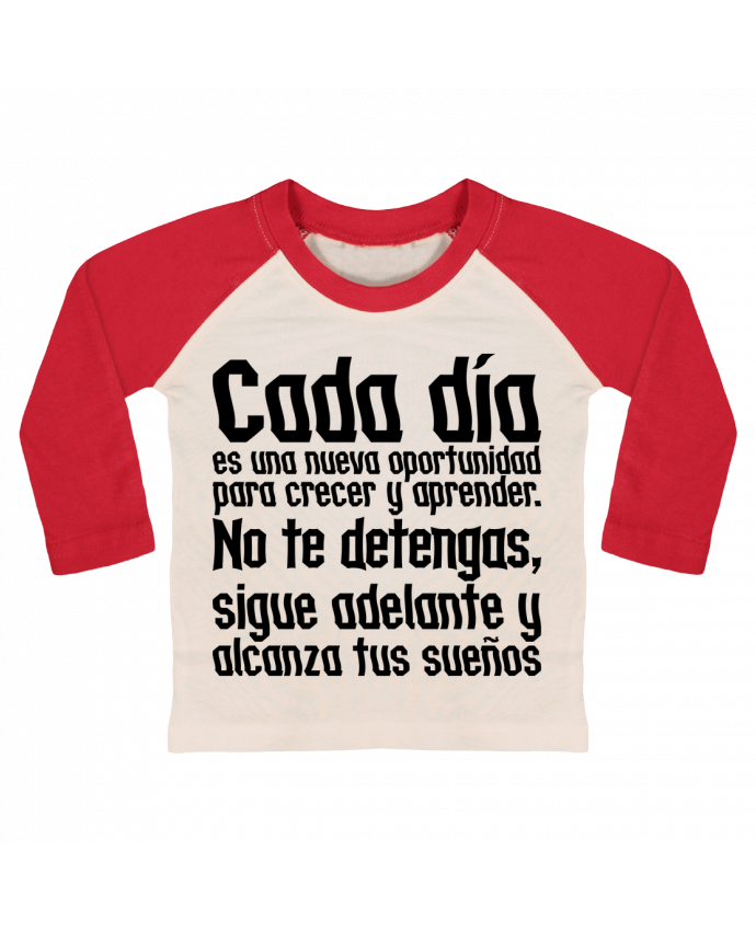 Tee-shirt Bébé Baseball ML No te detengas par Hector Herrera Desing