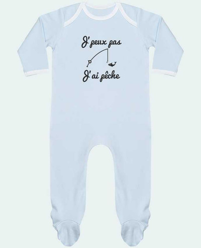 Body Pyjama Bébé J'peux pas j'ai pêche,tee shirt pécheur,pêcheur par Benichan