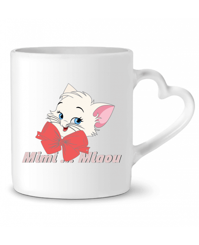 Mug coeur Chat nœud papillon par Jils-création.fr