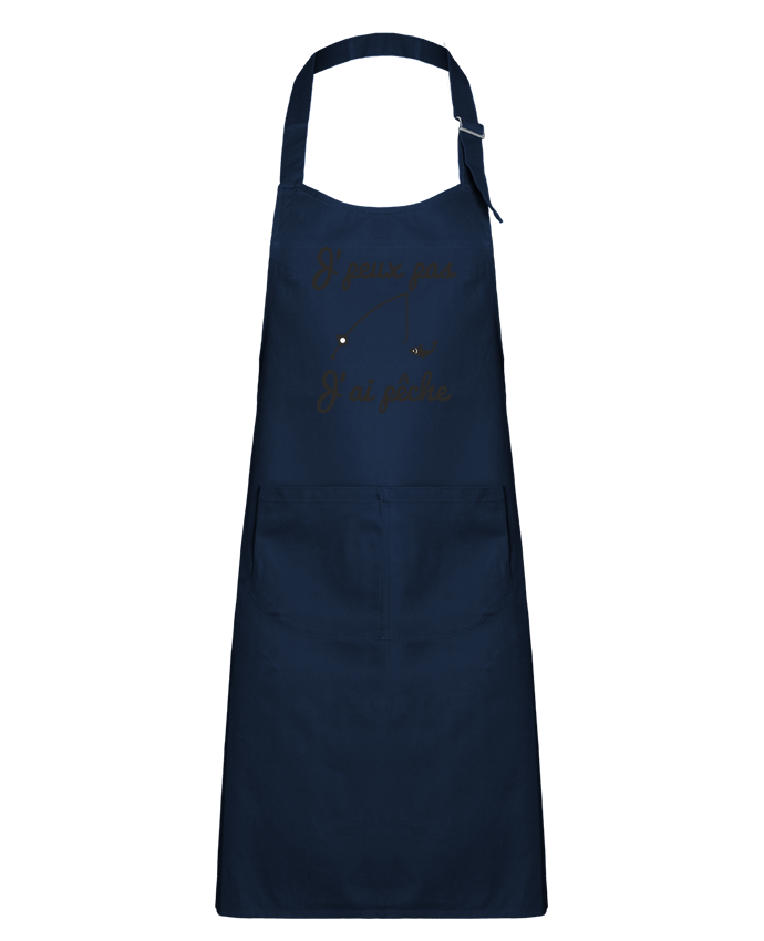 Kids chef pocket apron J'peux pas j'ai pêche,tee shirt pécheur,pêcheur by Benichan