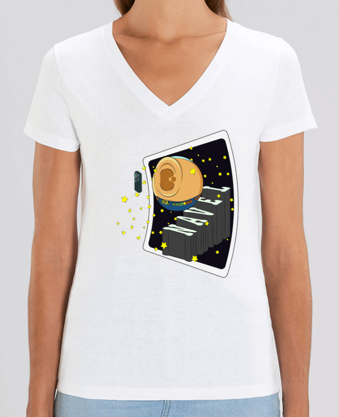 Tee-shirt femme SELFIE NAVEL Par  Santiaguen