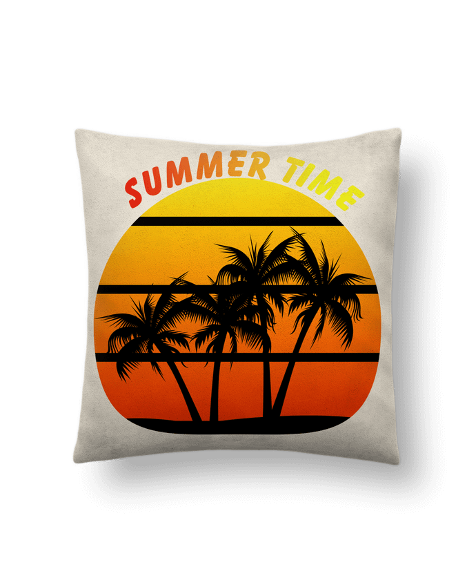 Coussin suédine Summer time par Sepapotis