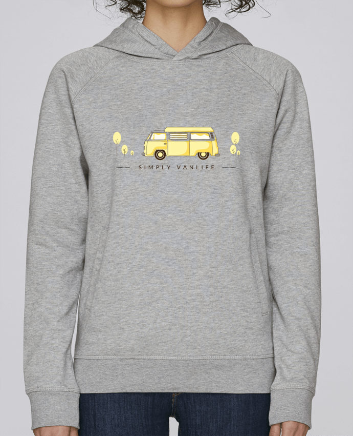 Sweat capuche femme Simply Vanlife par SMC