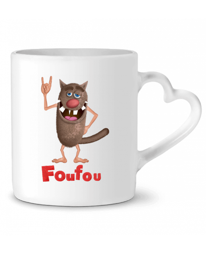 Mug coeur Foufou Super Star par Foufou Channel