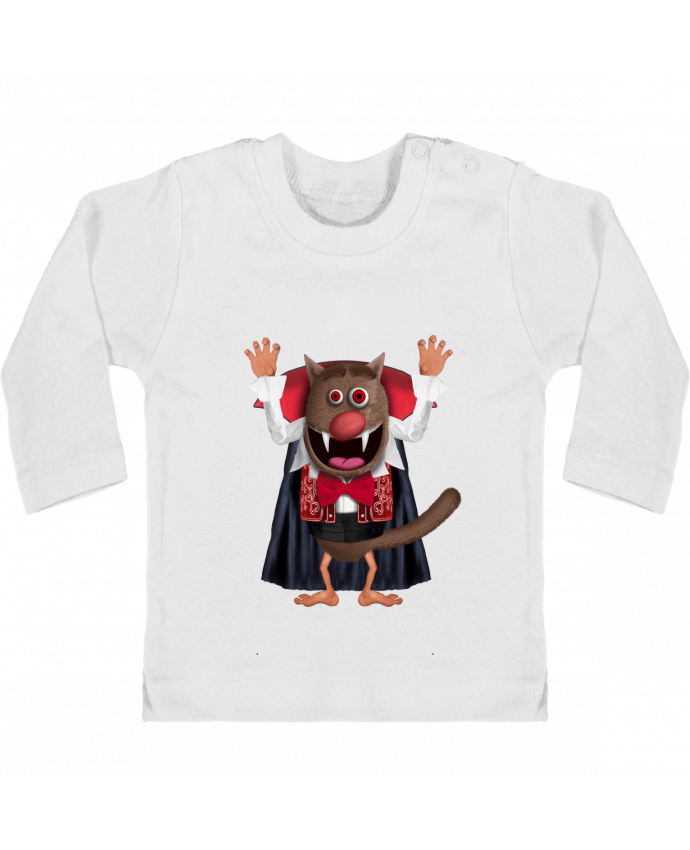 T-shirt bébé Foufou Dracula manches longues du designer Foufou Channel