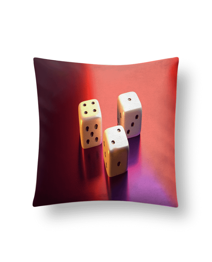 Coussin suédine Jeu de Dés par whitetiger60