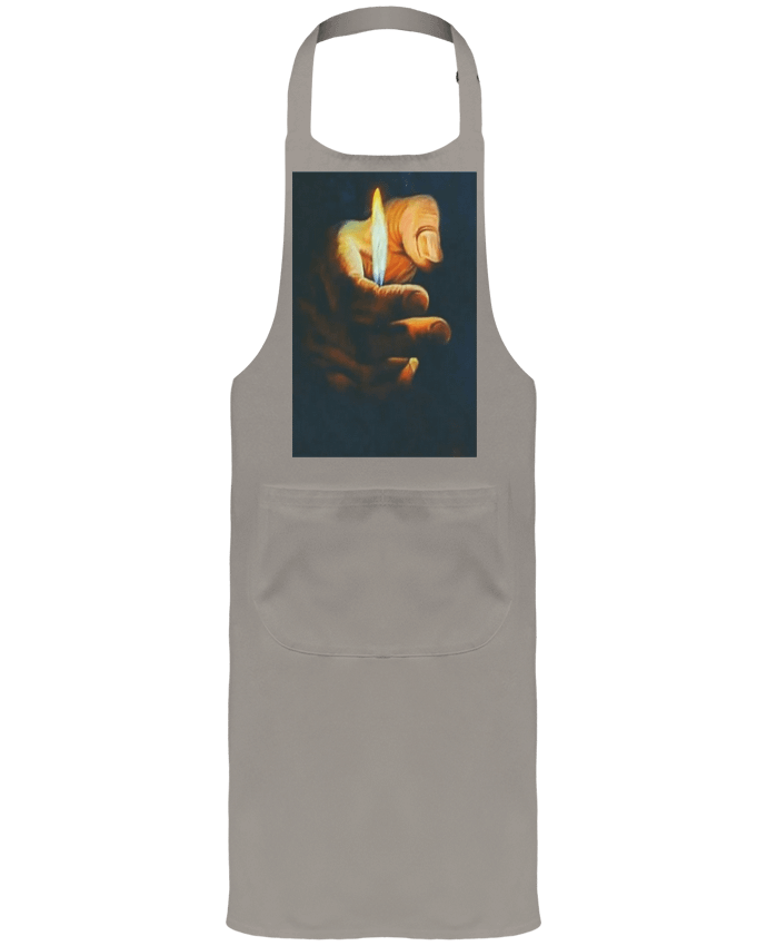 Tablier avec poches flamme de briquet par whitetiger60