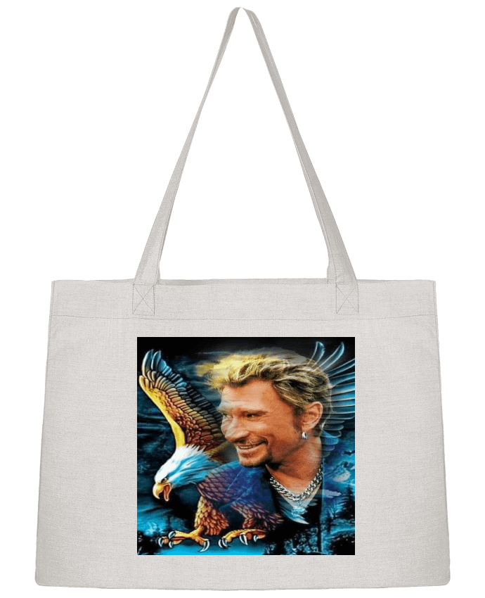 Sac Shopping Dessin de Johnny Hallyday par whitetiger60