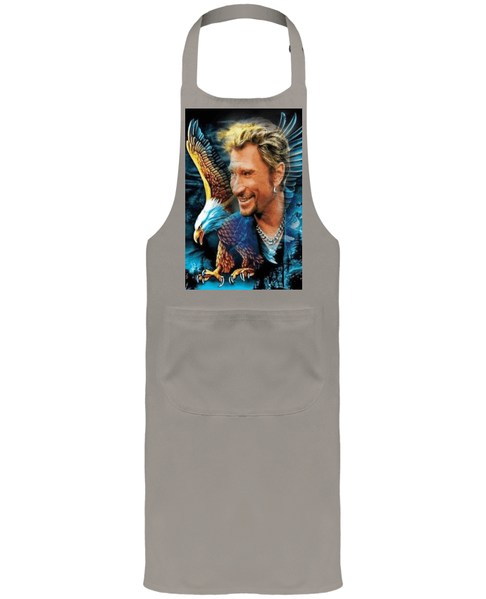Tablier avec poches Dessin de Johnny Hallyday par whitetiger60