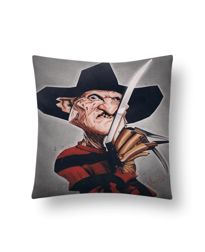Coussin suédine Caricature de Freddy par whitetiger60