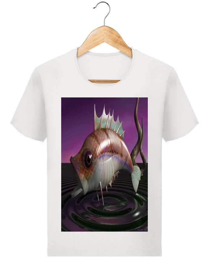  T-shirt Homme vintage Image de Synthèse poisson par whitetiger60