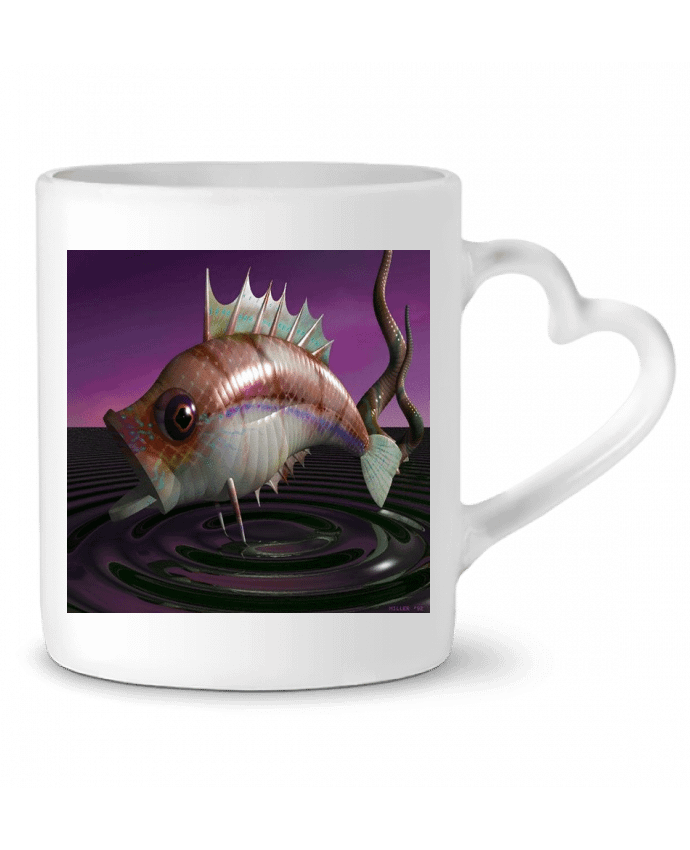 Mug coeur Image de Synthèse poisson par whitetiger60