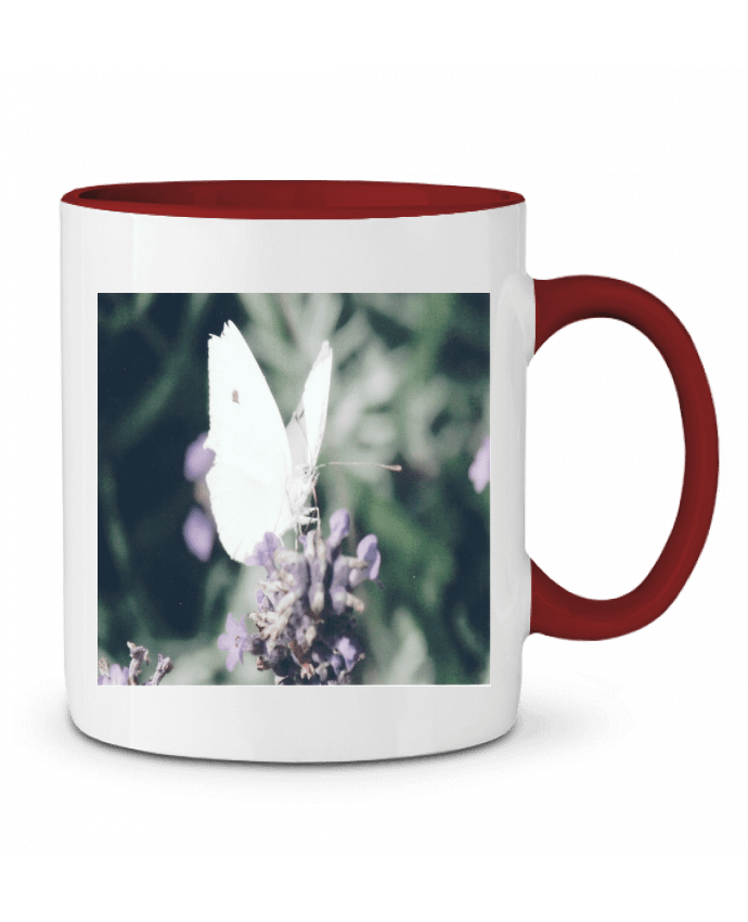 Mug bicolore photo de papillon whitetiger60