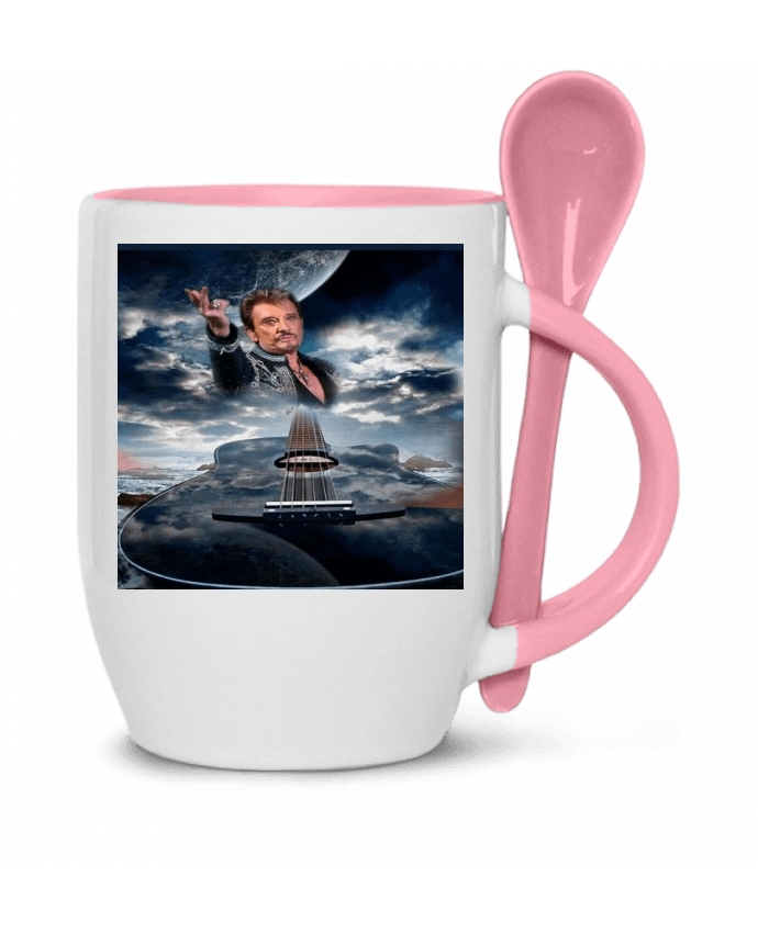  Tasse cuillère Johnny Hallyday avec Guitare par White Tiger 60