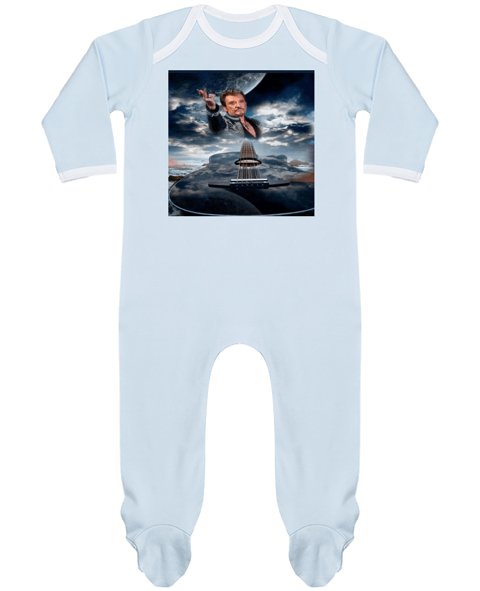 Body Pyjama Bébé Johnny Hallyday avec Guitare par White Tiger 60