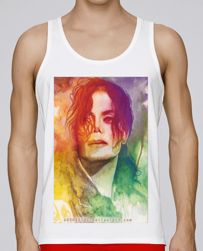 Débardeur homme Dessin de Michael Jackson par White Tiger 60 100% coton bio