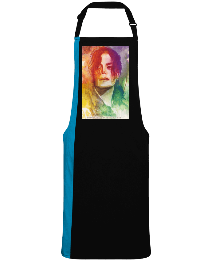Tablier bicolore Dessin de Michael Jackson par  White Tiger 60