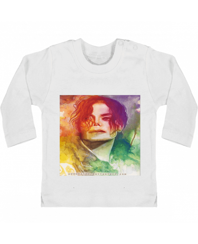 T-shirt bébé Dessin de Michael Jackson manches longues du designer White Tiger 60