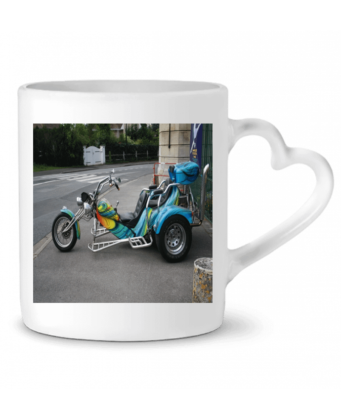 Mug coeur Photo de Moto par White Tiger 60