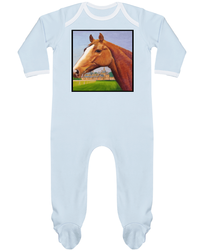 Body Pyjama Bébé Peinture de cheval au Château de Chantilly par White Tiger 60