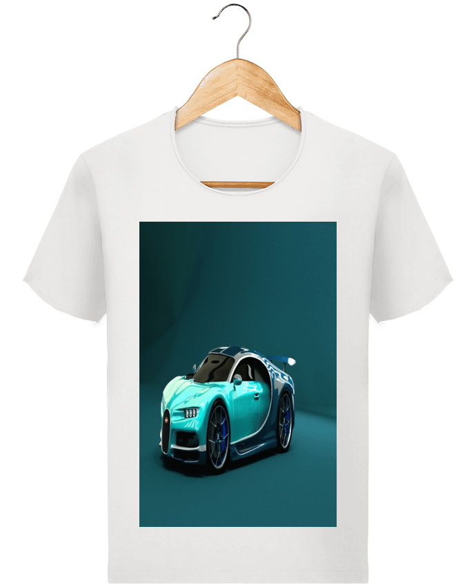  T-shirt Homme vintage Image de synthèse de voiture par White Tiger 60