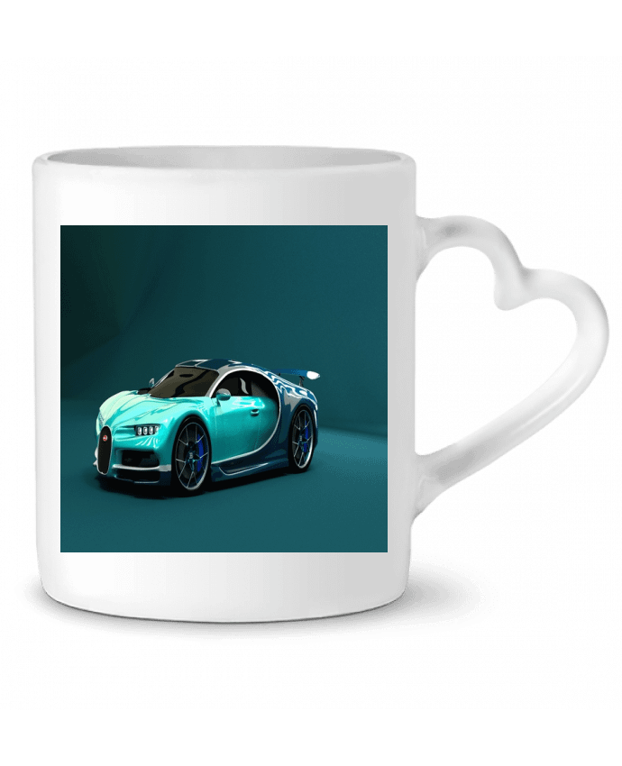 Mug coeur Image de synthèse de voiture par White Tiger 60