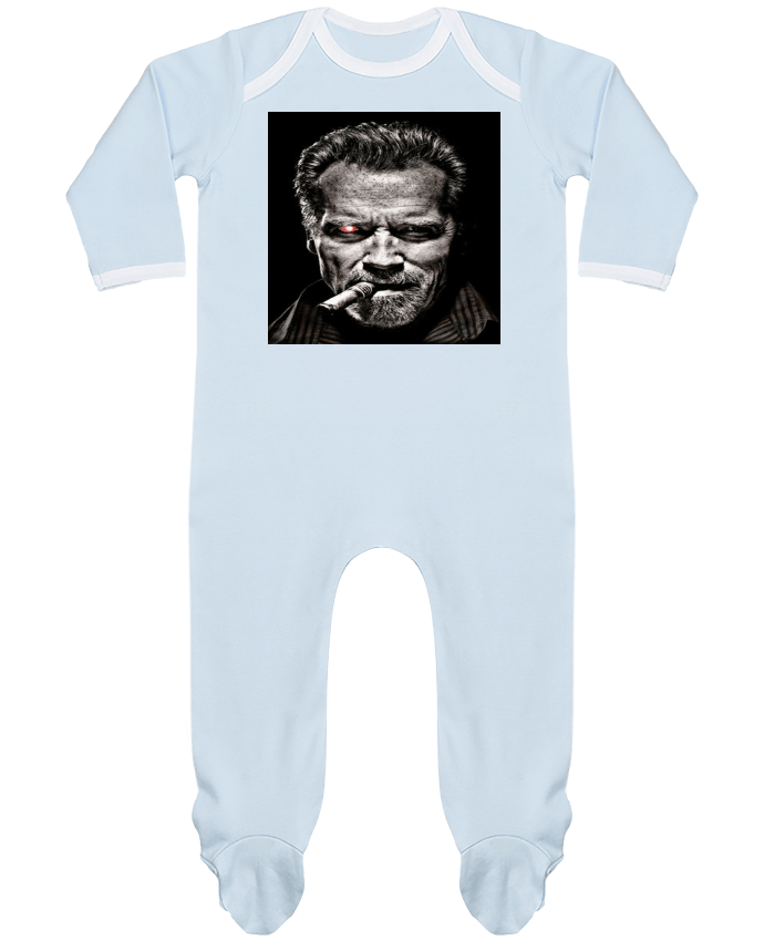Body Pyjama Bébé Caricature d' Arnold Schwarzenegger par White Tiger 60