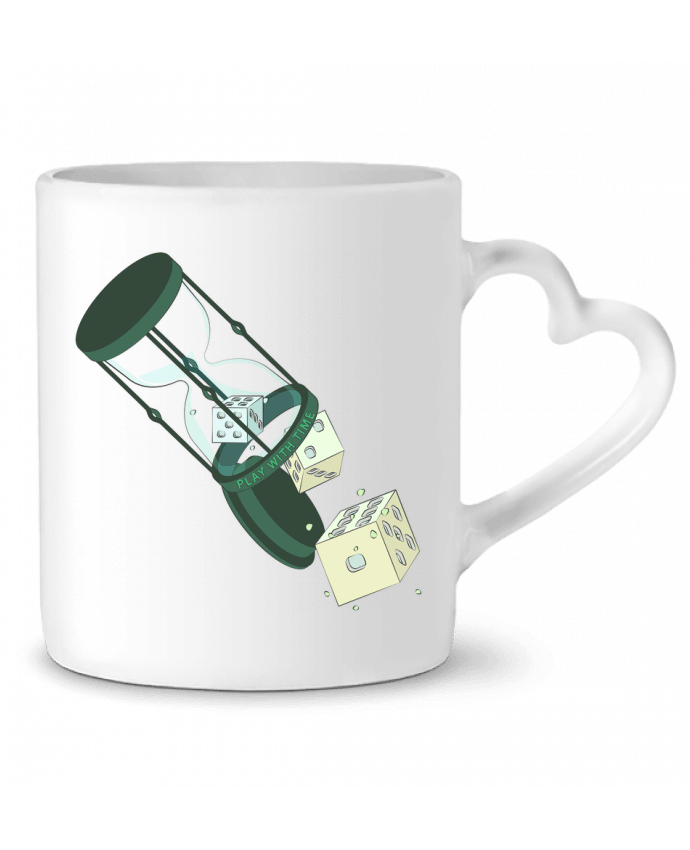 Mug coeur PLAY WITH TIME par Santiaguen