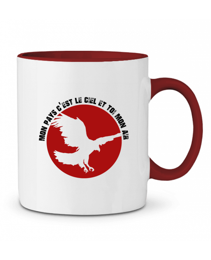 Mug bicolore Animaux - Aigle pjb