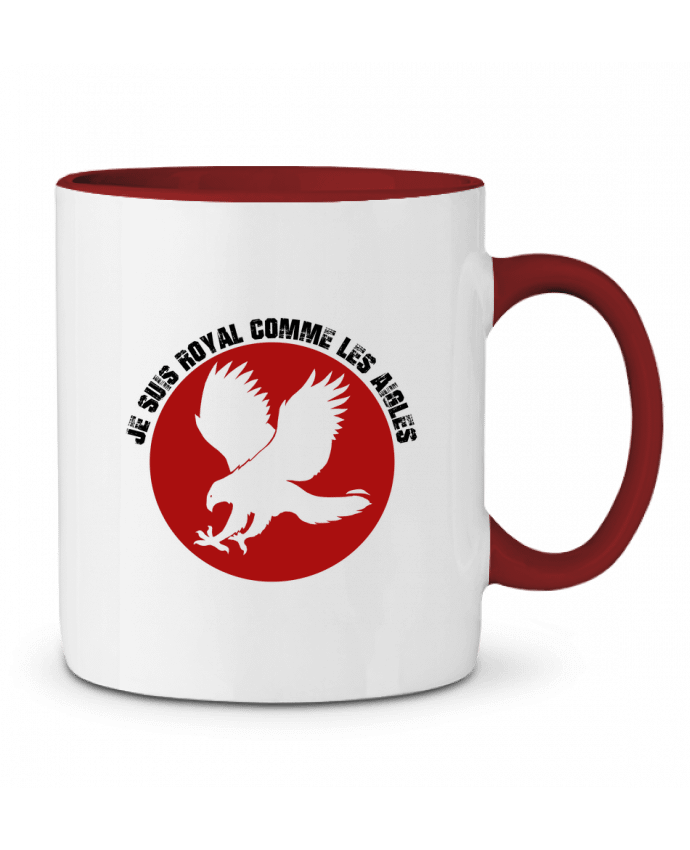 Mug bicolore Animaux - Aigle royal pjb
