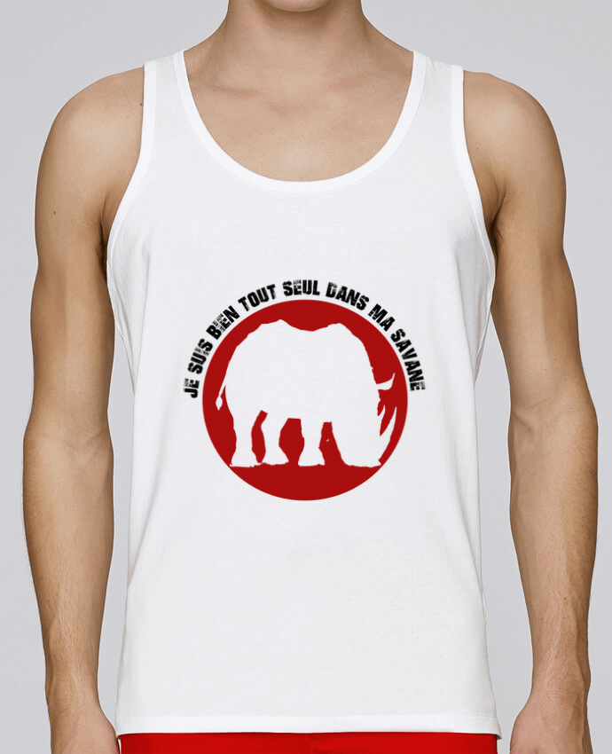 Débardeur homme Animaux - Rhinocéros par pjb 100% coton bio
