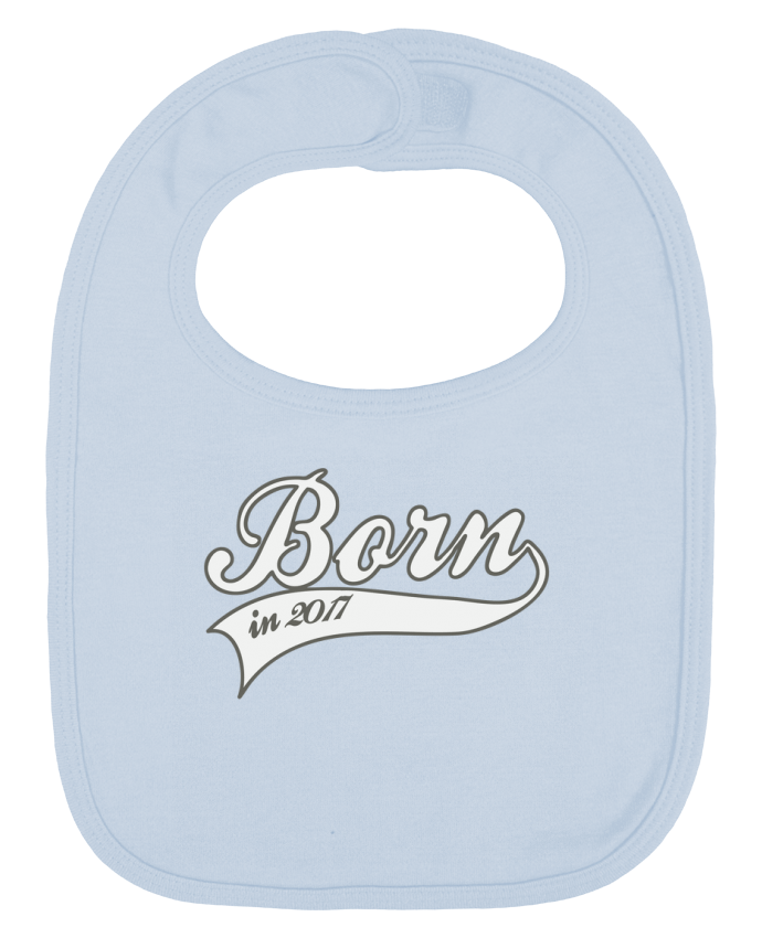 Bavoir bébé uni Born in 2017 par justsayin