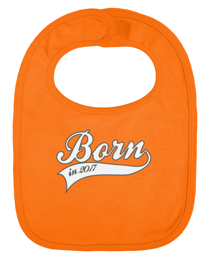 Baby Bib plain and contrast Born in 2017 by justsayin