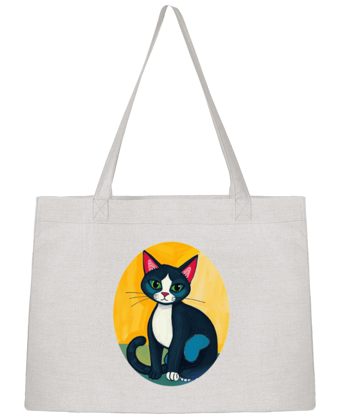 Sac Shopping Chat picasso par Toncadeaupersonnalisé_34