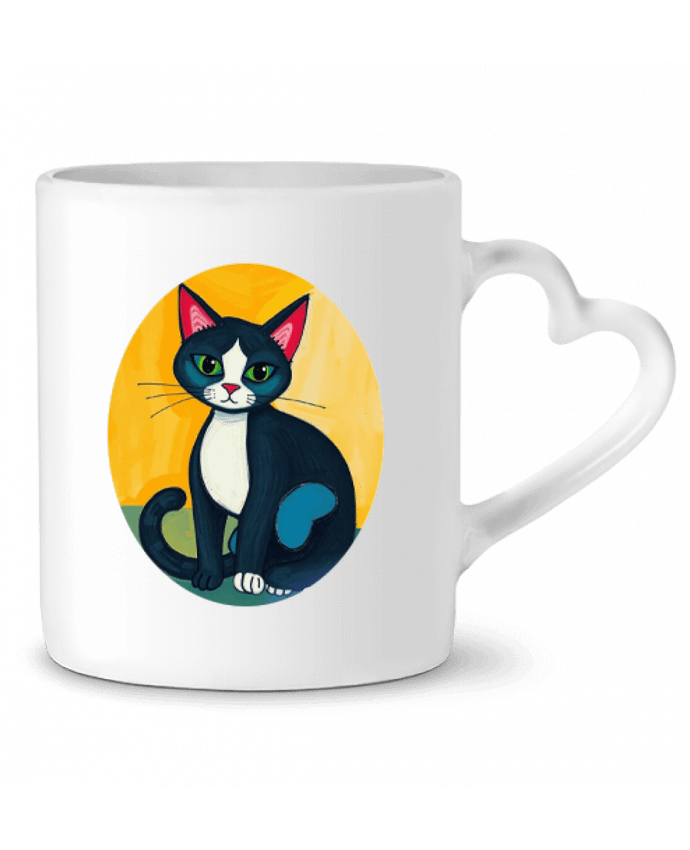 Mug coeur Chat picasso par Toncadeaupersonnalisé_34