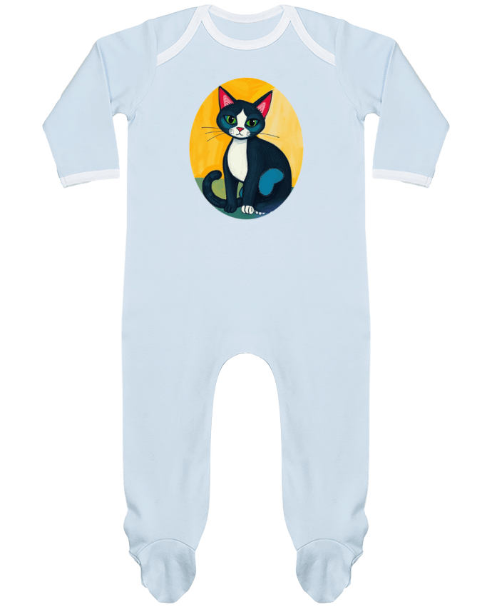 Body Pyjama Bébé Chat picasso par Toncadeaupersonnalisé_34