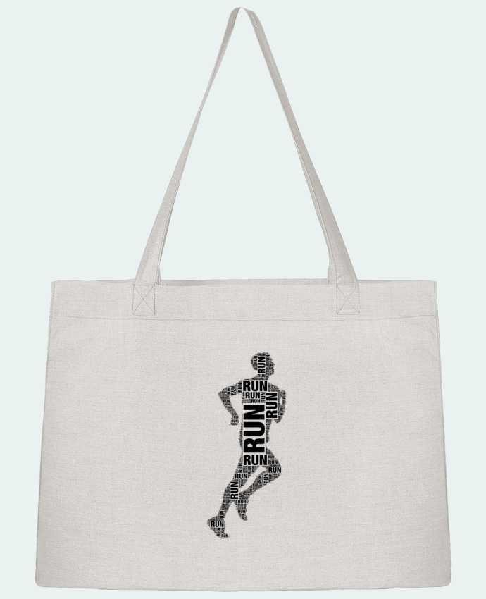 Shopping tote bag Stanley Stella Silhouette running by justsayin