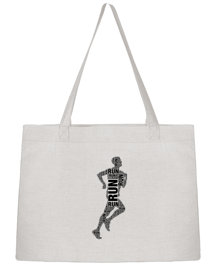 Shopping tote bag Stanley Stella Silhouette running by justsayin