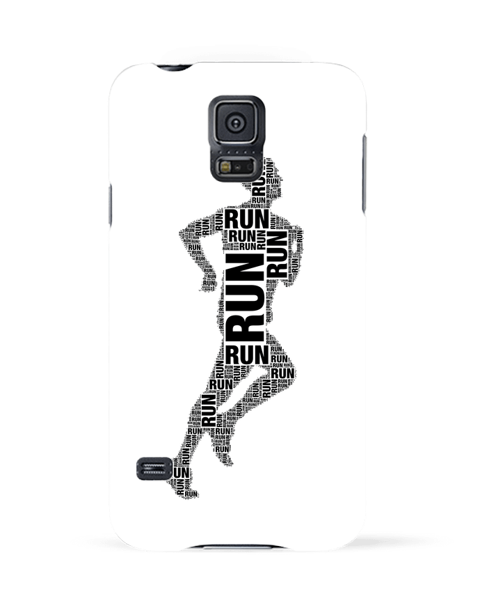 Case 3D Samsung Galaxy S5 Silhouette running by justsayin