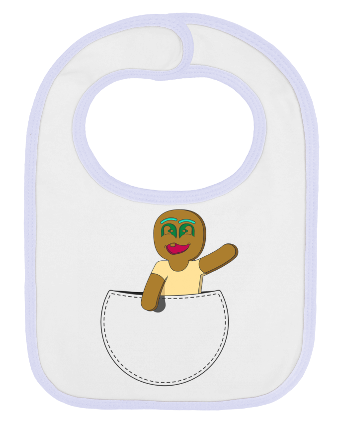 Bavoir bébé uni COOKIE IN POCKET par Santiaguen