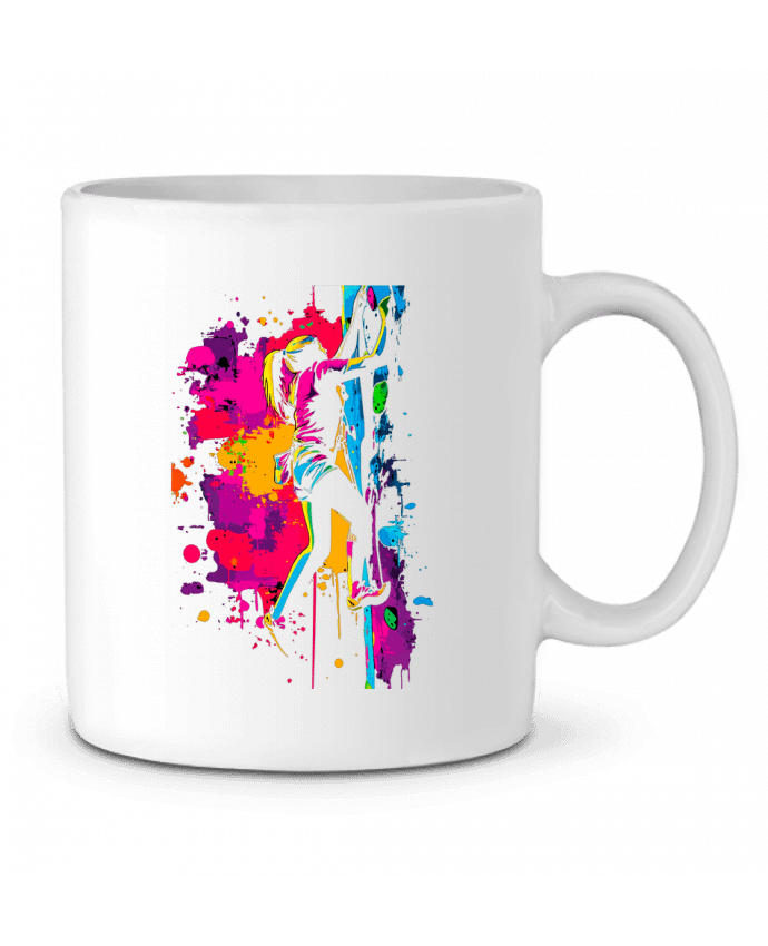 Mug  Grimpeuse Color Splash par K-art-S