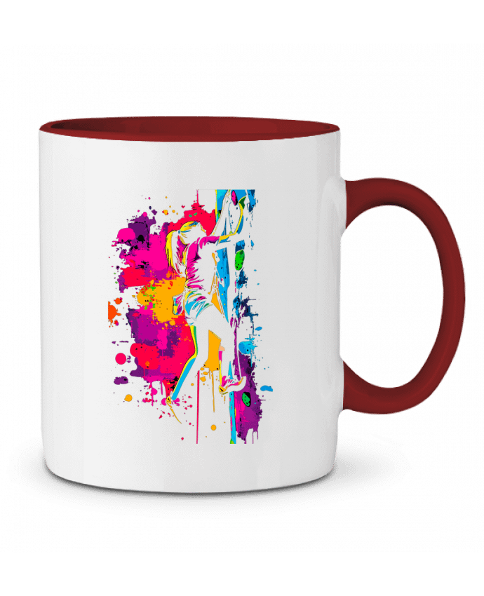 Mug bicolore Grimpeuse Color Splash K-art-S