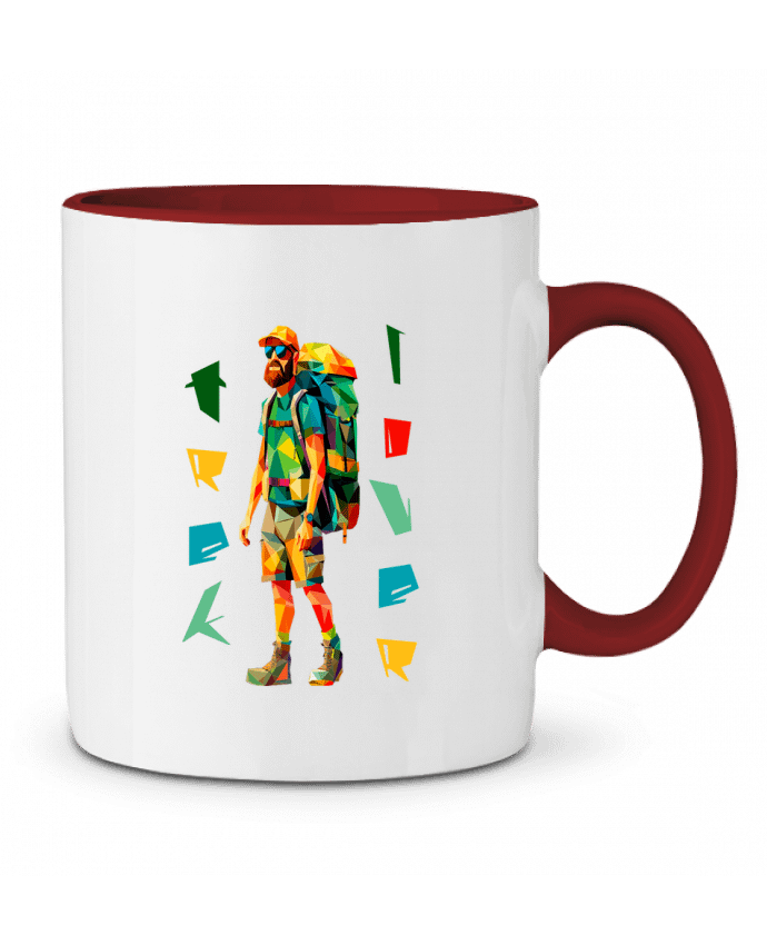 Mug bicolore Trek lover K-art-S