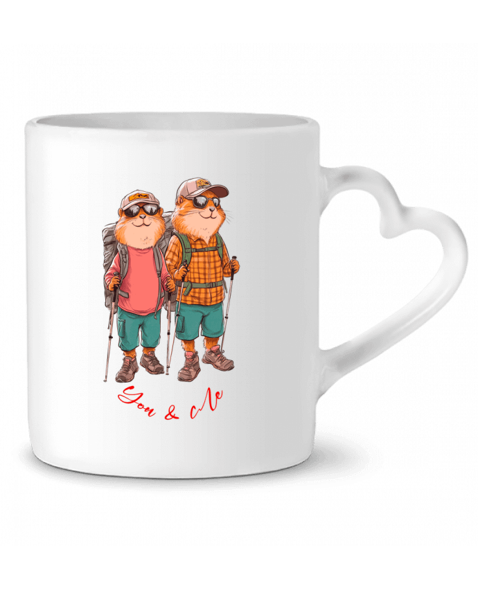 Mug coeur You and Me par K-art-S