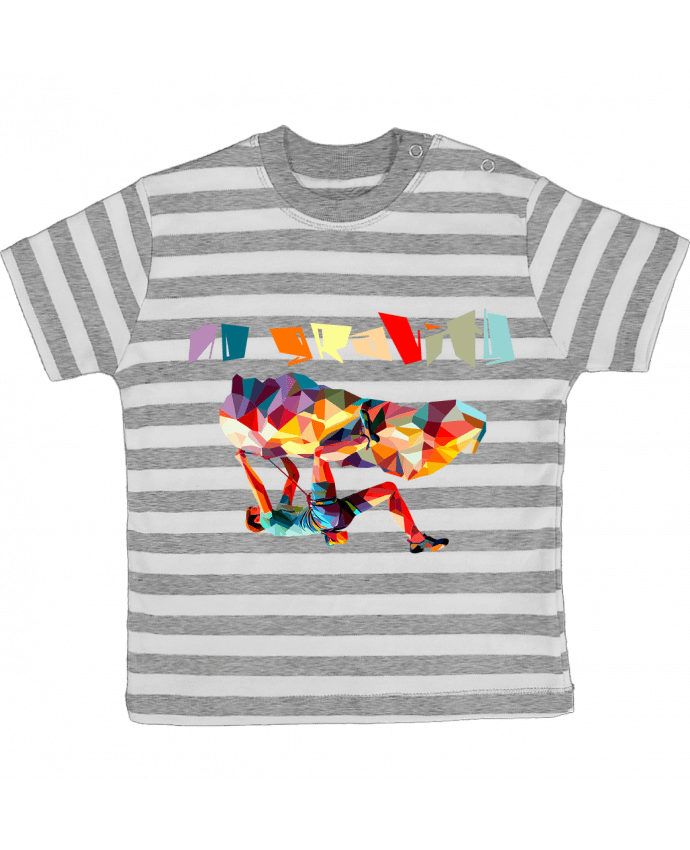 Tee-shirt bébé à rayures No gravity par K-art-S