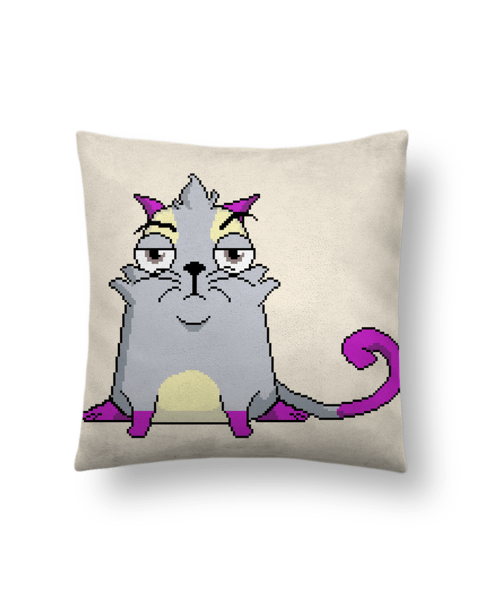 Coussin suédine Pixil Cryptokitty par Arturoz