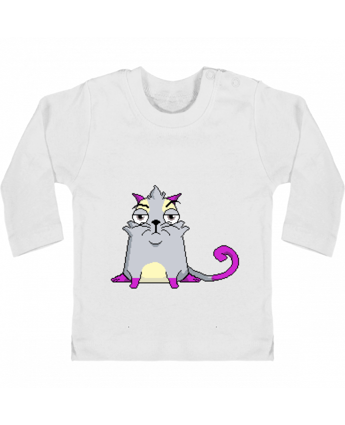 T-shirt bébé Pixil Cryptokitty manches longues du designer Arturoz